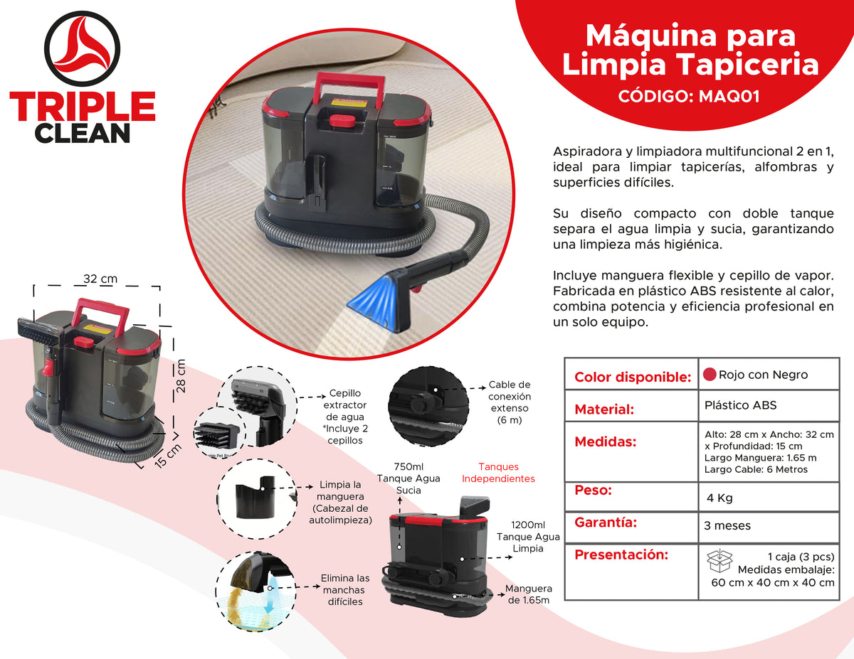 Maquina De Limpieza Para Tapiceria