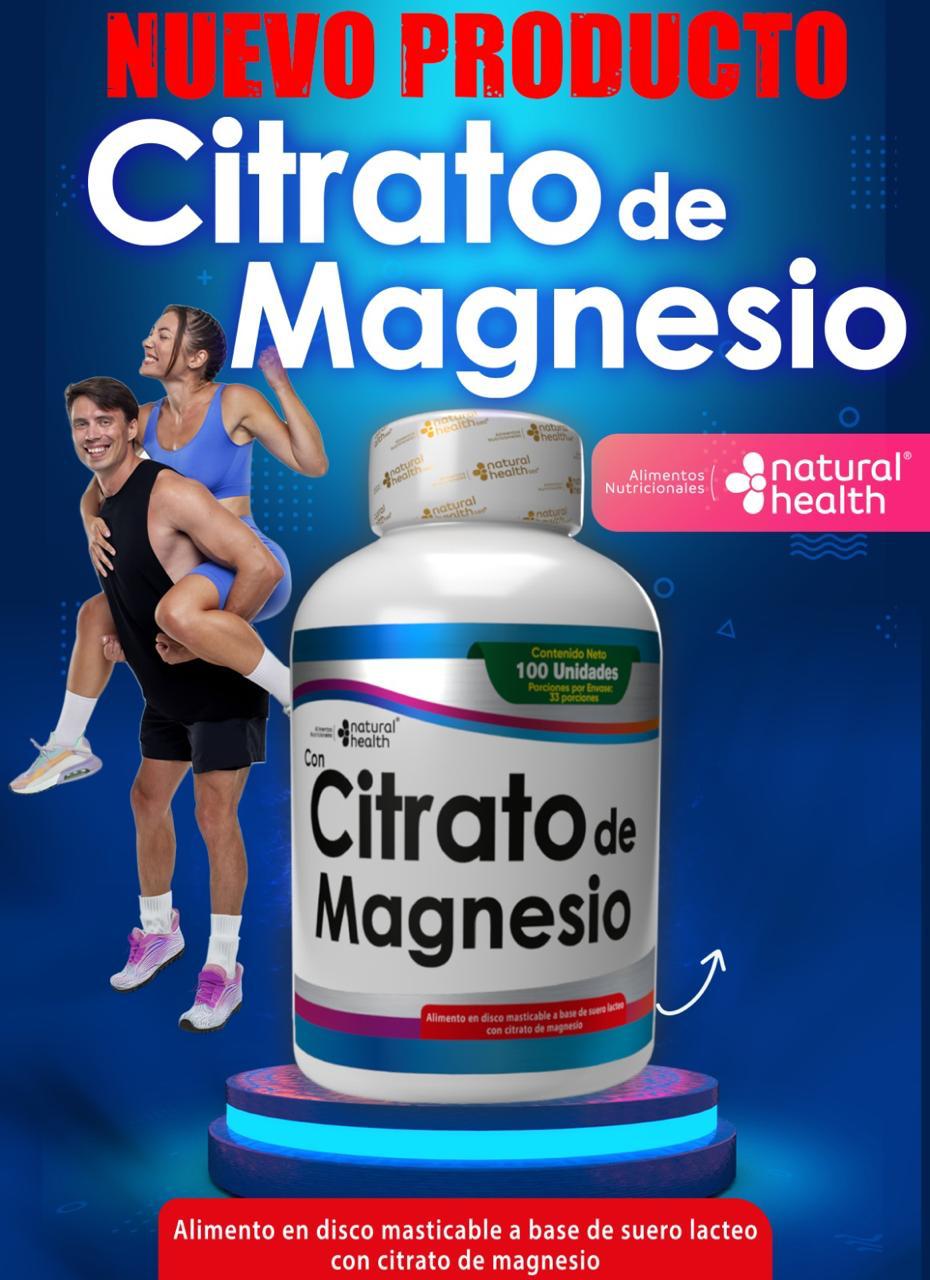 CITRATO DE MAGNESIO – Suplemento de Magnesio en Cápsulas para el Bienestar Muscular y Nervioso. INVIMA