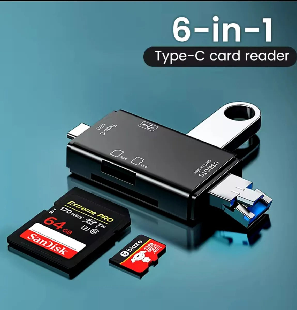 Lector de memorias 6 en 1