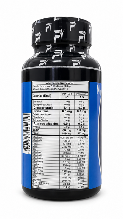 Citratos Fitovit x60 Tabletas Masticables – Citrato de Potasio, Citrato y Cloruro de Magnesio con Colágeno Hidrolizado