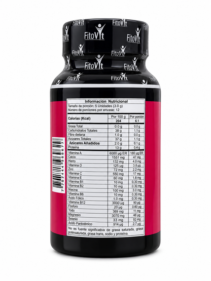 5 Colágenos Hidrolizados Fitovit con Colágeno Tipo 1, 2 y 3 – 60 Tabletas Masticables Sabor Uva.Invima