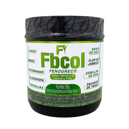 Fbcol 500 g – Fibra Natural con Fenogreco, Linaza, Glucomanano, Espirulina y Superalimentos.Invima