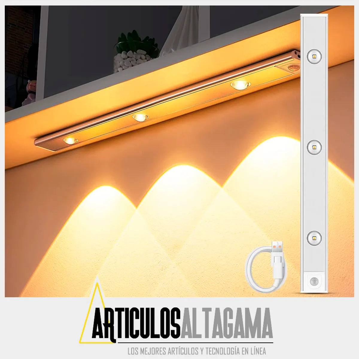Luz Led Con Sensor Movimiento