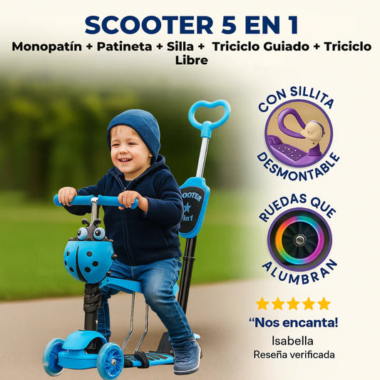 Scooter 5 en 1 Hermoso diseño🐞🛴