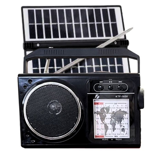 Radio 8 Bandas Recargable con Doble Panel solar (Global)