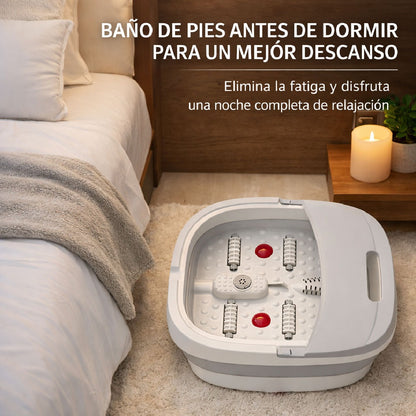 Hidromasajeador De Pies Plegable Con Rodillos Y Calor