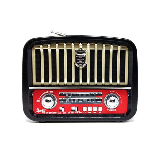 Radio Tecno Retro  con luces y linterna