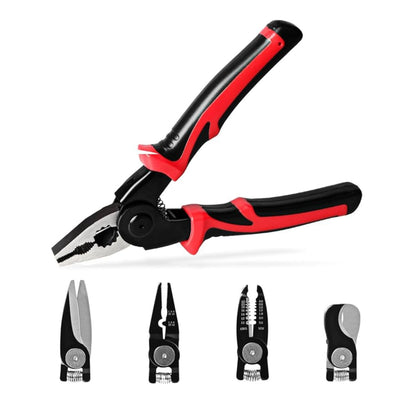 Kit Combo Herramientas: Taladro Inalámbrico Recargable + Alicate Multiuso Con Maletín Y Accesorios