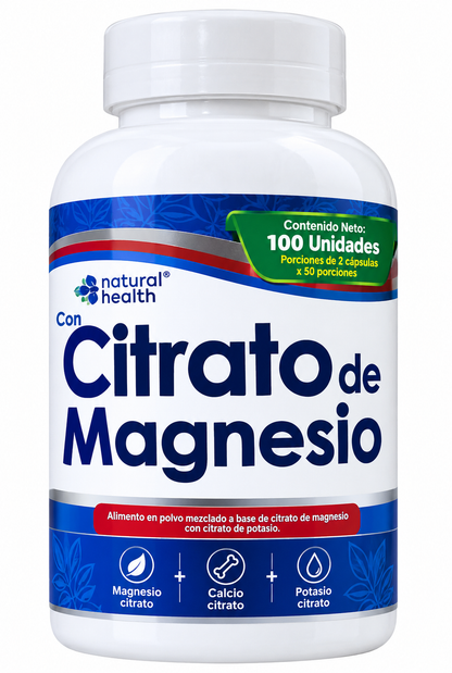CITRATO DE MAGNESIO – Suplemento de Magnesio en Cápsulas para el Bienestar Muscular y Nervioso. INVIMA