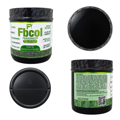 Fbcol 500 g – Fibra Natural con Fenogreco, Linaza, Glucomanano, Espirulina y Superalimentos.Invima