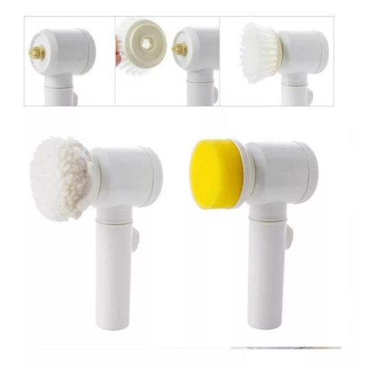 Cepillo De Limpieza Electrico Multiusos Con 3 Cabezales