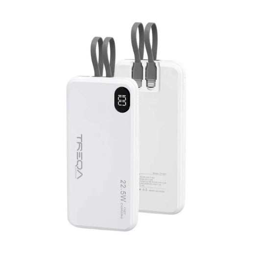 Cargador Portatil Power Bank Treqa Carga Rapida 22.5w Pantalla Digital