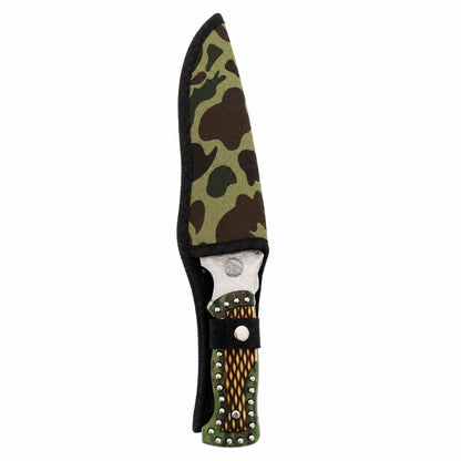 Cuchillo Táctico de Camping 3 en 1 con Brújula y Linterna