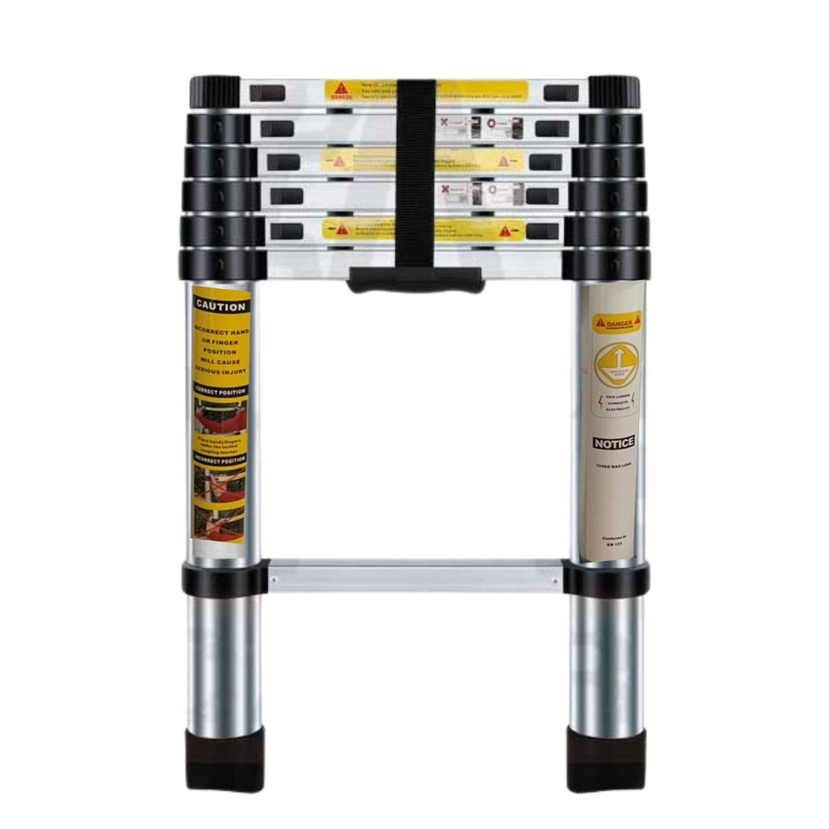 Escalera Plegable Portátil Multiusos Aluminio 150 Kg