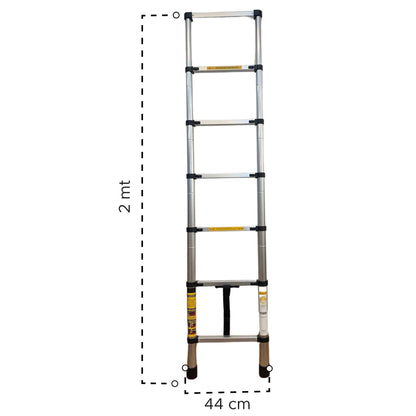 Escalera Plegable Portátil Multiusos Aluminio 150 Kg