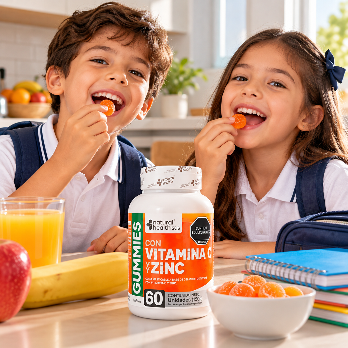Gummies Vitamina C + Zinc Natural Health