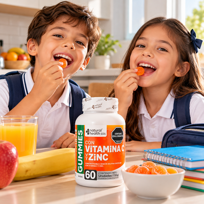 Gummies Vitamina C + Zinc Natural Health