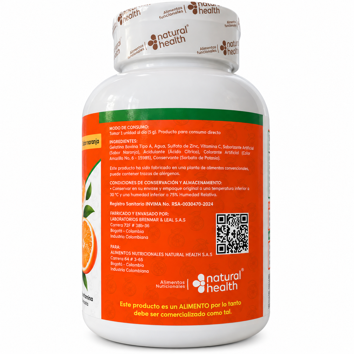 Gummies Vitamina C + Zinc Natural Health