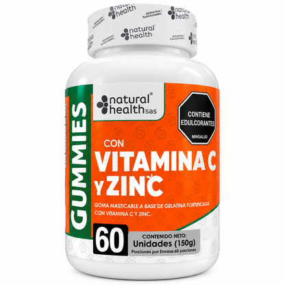 Gummies Vitamina C + Zinc Natural Health