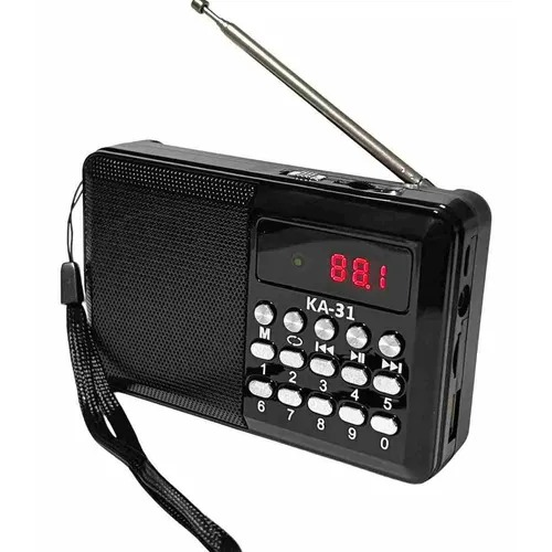 Radio bolsillo portátil FM, AM, USB, SD, batería recargable - Radio Dubai