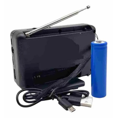 Radio bolsillo portátil FM, AM, USB, SD, batería recargable - Radio Dubai