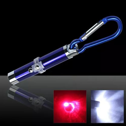 Llavero laser 3 en 1 con probador de Billetes / Luz intermitente / Potente