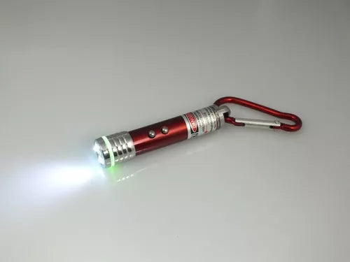 Llavero laser 3 en 1 con probador de Billetes / Luz intermitente / Potente