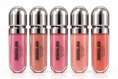 Set De 5 Brillos Labiales Efecto 3D