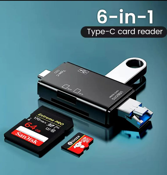 Lector de memorias 6 en 1