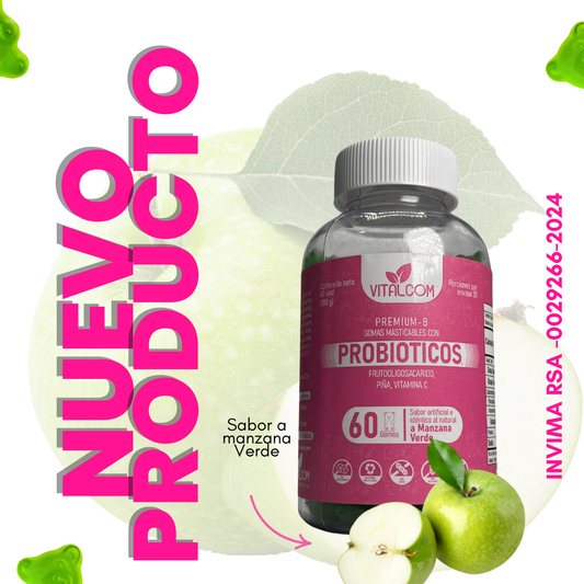 Probióticos + Prebióticos + Piña + Vitamina C.INVIMA