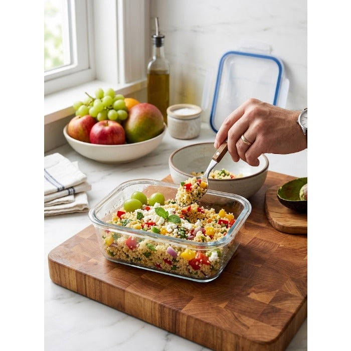 Refractario de Vidrio Hermético Rectangular 410 ml