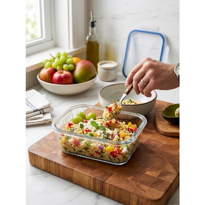 Refractario de Vidrio Hermético Rectangular 410 ml