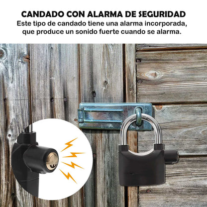 Candado De Seguridad Con Alarma