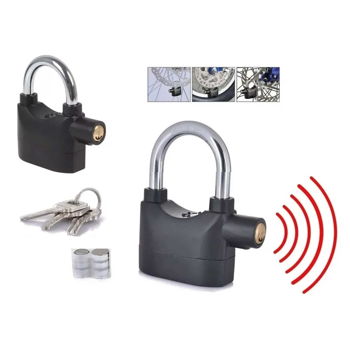Candado De Seguridad Con Alarma