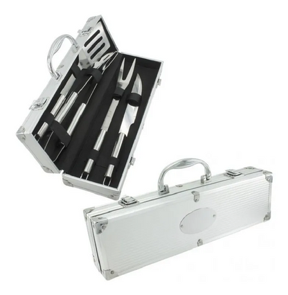 Set De 4 Utensilios Para Asado Bbq
