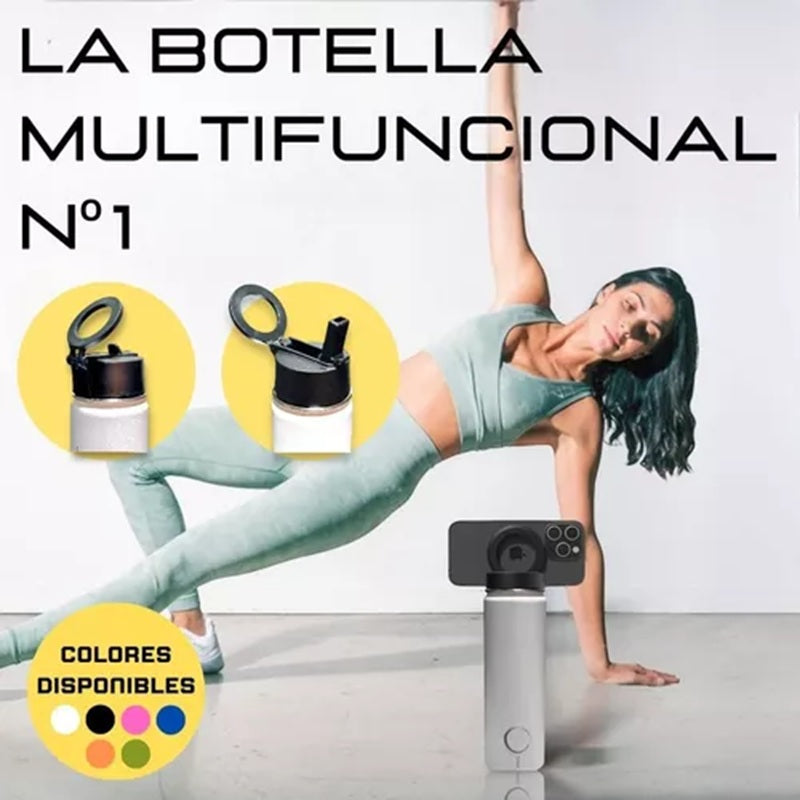 Botella Termica 2 En 1 Con Soporte