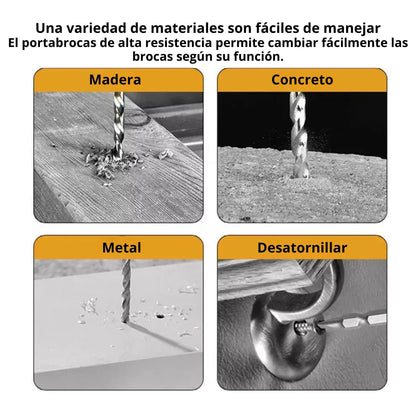 Taladro Inhalambrico Doble Bateria