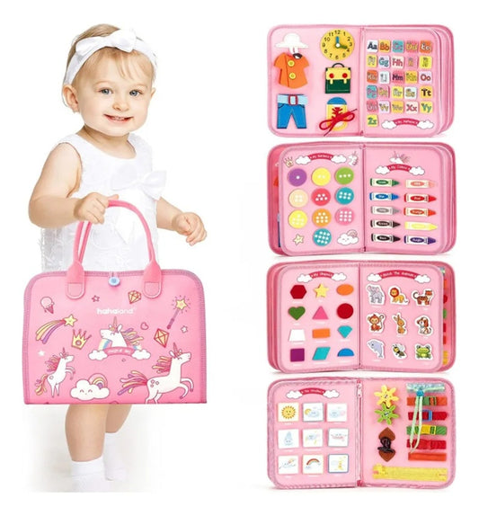 Tablero Sensorial 7 En 1 Para Niños