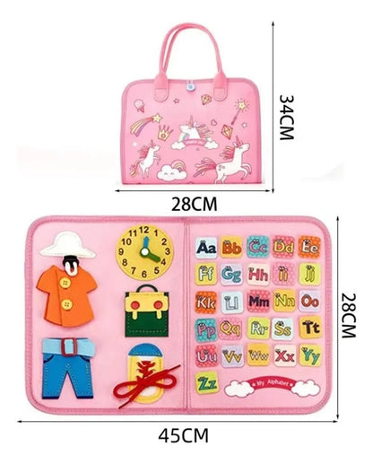 Tablero Sensorial 7 En 1 Para Niños