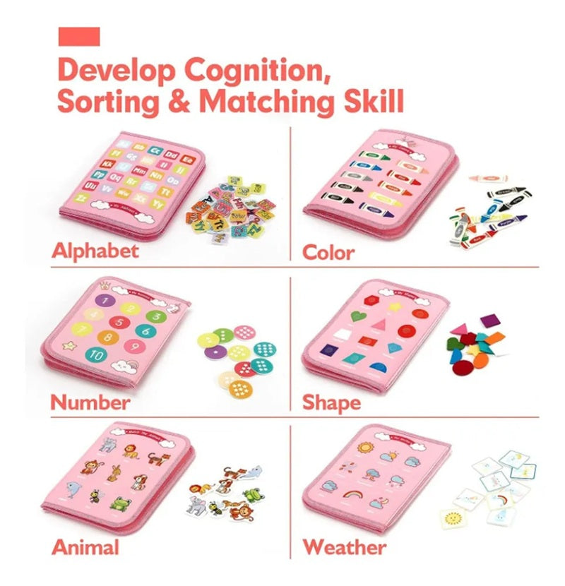 Tablero Sensorial 7 En 1 Para Niños