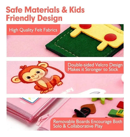 Tablero Sensorial 7 En 1 Para Niños