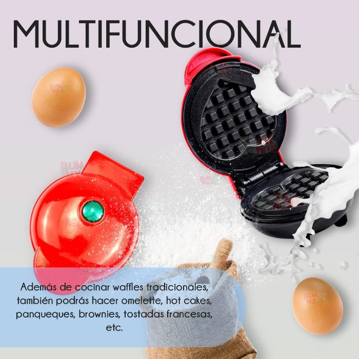 Mini Waflera Eléctrica En forma De Corazón